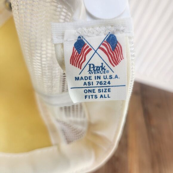 VTG GNT Great Northern Tool & Supply Snapback Farmer Hat Cap White Red Patch USA - Picture 10 of 10